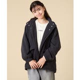 ブラック | [120-160]【フード取り外し可能/お家で洗える】裏ボアマウンテンパーカー | a.v.v【KIDS】