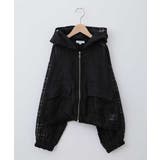 ブラック | [160]シアーチェックブルゾン | a.v.v【KIDS】