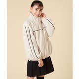 [130-160]配色ラインギャザーブルゾン | a.v.v【KIDS】 | 詳細画像1 