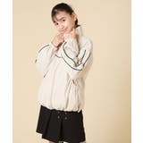 [130-160]配色ラインギャザーブルゾン | a.v.v【KIDS】 | 詳細画像3 