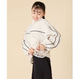 [130-160]配色ラインギャザーブルゾン | a.v.v【KIDS】 | 詳細画像4 