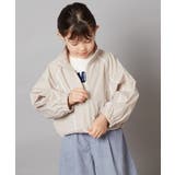 ベージュ | [140-150]ラインブルゾン | a.v.v【KIDS】