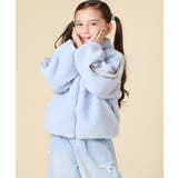 [120-160]【おうちで洗える】モコモコラインスリーブボアブルゾン | a.v.v【KIDS】 | 詳細画像1 