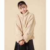 [120-160]【おうちで洗える】モコモコラインスリーブボアブルゾン | a.v.v【KIDS】 | 詳細画像14 