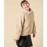 [120-160]【おうちで洗える】モコモコラインスリーブボアブルゾン | a.v.v【KIDS】 | 詳細画像15 