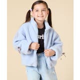 [120-160]【おうちで洗える】モコモコラインスリーブボアブルゾン | a.v.v【KIDS】 | 詳細画像4 