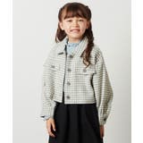 [160]【セットアップ対応】シャギーチェックショートジャケット | a.v.v【KIDS】 | 詳細画像17 