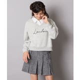 [120-160]【クロップド丈】衿付きロゴトレーナー | a.v.v【KIDS】 | 詳細画像18 