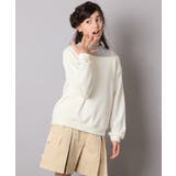 [120-160]【アシンメトリー/オフショル】ポコポコレイヤード風トレーナー | a.v.v【KIDS】 | 詳細画像1 