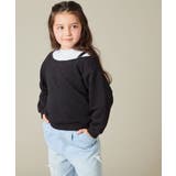 [120-160]【アシンメトリー/オフショル】ポコポコレイヤード風トレーナー | a.v.v【KIDS】 | 詳細画像12 