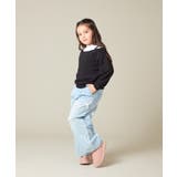 [120-160]【アシンメトリー/オフショル】ポコポコレイヤード風トレーナー | a.v.v【KIDS】 | 詳細画像16 