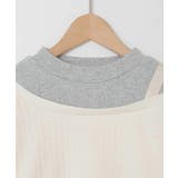 [120-160]【アシンメトリー/オフショル】ポコポコレイヤード風トレーナー | a.v.v【KIDS】 | 詳細画像25 