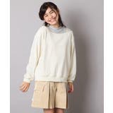 [120-160]【アシンメトリー/オフショル】ポコポコレイヤード風トレーナー | a.v.v【KIDS】 | 詳細画像4 