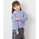 [120-160]【WEB限定】襟付きリボントレーナー | a.v.v【KIDS】 | 詳細画像1 
