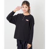 ブラック | [140-150]【男女兼用】ヘンリーネックPO | a.v.v【KIDS】
