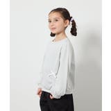 [140-150]リボン付きラメ裏毛トレーナー | a.v.v【KIDS】 | 詳細画像10 