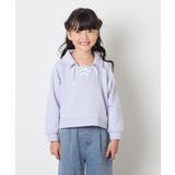 [120-160]衿付きレースアップトレーナー | a.v.v【KIDS】 | 詳細画像3 