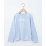 ライトブルー | 【安心の綿100％】[100-130]アソートロゴロンT | a.v.v【KIDS】