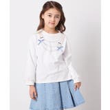 ホワイト | [110-150]モチーフアソートロンT | a.v.v【KIDS】