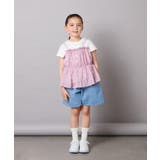 【接触冷感/ジメジメ対策】[100-130]シフォンキャミドッキングトップス | a.v.v【KIDS】 | 詳細画像4 