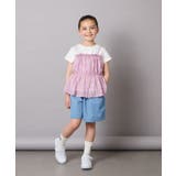 【接触冷感/ジメジメ対策】[100-130]シフォンキャミドッキングトップス | a.v.v【KIDS】 | 詳細画像7 