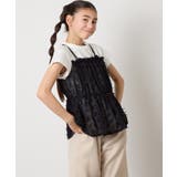【接触冷感/ジメジメ対策】[140-150]シフォンキャミドッキングトップス | a.v.v【KIDS】 | 詳細画像18 
