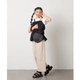 【接触冷感/ジメジメ対策】[140-150]シフォンキャミドッキングトップス | a.v.v【KIDS】 | 詳細画像25 