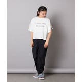 【接触冷感/ジメジメ対策】[140-150]袖スリットロゴTシャツ | a.v.v【KIDS】 | 詳細画像5 