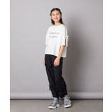 【接触冷感/ジメジメ対策】[140-150]袖スリットロゴTシャツ | a.v.v【KIDS】 | 詳細画像6 
