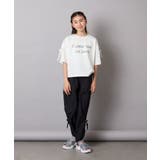 【接触冷感/ジメジメ対策】[140-150]袖スリットロゴTシャツ | a.v.v【KIDS】 | 詳細画像9 