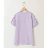 [140-150]ソデレースアップＴシャツ | a.v.v【KIDS】 | 詳細画像3 