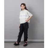 【毛玉になりにくい/程よく伸びる】[140-150]ハーフジップロゴスウェット | a.v.v【KIDS】 | 詳細画像18 