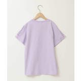 【毛玉になりにくい/安心の綿100％】[160]ソデレースアップＴシャツ | a.v.v【KIDS】 | 詳細画像25 