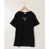 【毛玉になりにくい/安心の綿100％】[160]ソデレースアップＴシャツ | a.v.v【KIDS】 | 詳細画像30 