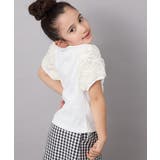 ホワイト | [160]フラワーテープテレコカットソー | a.v.v【KIDS】