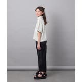 【毛玉になりにくい/程よく伸びる】[160]ハーフジップロゴスウェット | a.v.v【KIDS】 | 詳細画像18 