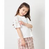 [120-160]【接触冷感/綿100％】袖スリットロゴTシャツ | a.v.v【KIDS】 | 詳細画像1 