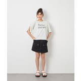 [120-160]【接触冷感/綿100％】袖スリットロゴTシャツ | a.v.v【KIDS】 | 詳細画像14 