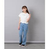 [130-160]【毛玉になりにくい/綿100％】クロップドドロストTシャツ | a.v.v【KIDS】 | 詳細画像20 