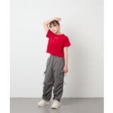 [130-160]【毛玉になりにくい/綿100％】クロップドドロストTシャツ | a.v.v【KIDS】 | 詳細画像7 