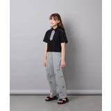 [130-160]ネクタイ付きクロップドトップス | a.v.v【KIDS】 | 詳細画像18 