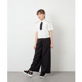 [130-160]ネクタイ付きクロップドトップス | a.v.v【KIDS】 | 詳細画像6 
