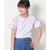 [140-150]【接触冷感】シアーフリルスリーブカットソー | a.v.v【KIDS】 | 詳細画像10 