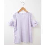 [140-150]【接触冷感】シアーフリルスリーブカットソー | a.v.v【KIDS】 | 詳細画像11 