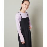 [150-160]袖シアー切り替えカットソー | a.v.v【KIDS】 | 詳細画像1 