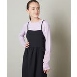 [150-160]袖シアー切り替えカットソー | a.v.v【KIDS】 | 詳細画像2 