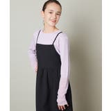 [150-160]袖シアー切り替えカットソー | a.v.v【KIDS】 | 詳細画像3 