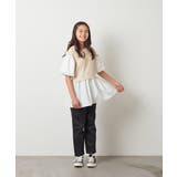 [140-150]ボリューム袖ドッキングトップス | a.v.v【KIDS】 | 詳細画像12 