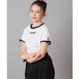 ホワイト | [100-130]袖口リボンTシャツ | a.v.v【KIDS】