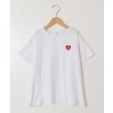 [100-130]ハートワッペン半袖Tシャツ | a.v.v【KIDS】 | 詳細画像2 